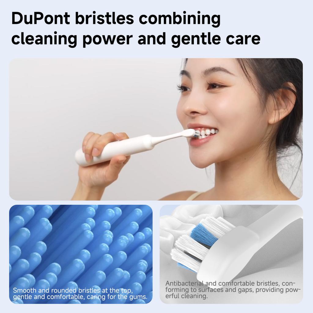 DOCO LAB Sonic Electric Toothbrush 3-gear Vibration Mode Smart Whitening Ultrasonic Vibration Teeth Whitening Oral Clean Brush