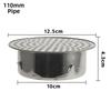 Round Hole Gutter Guard Net Anti-blocking SUS 304 Stainless Steel Anti Clogging Filter Secondary Drainage Vent