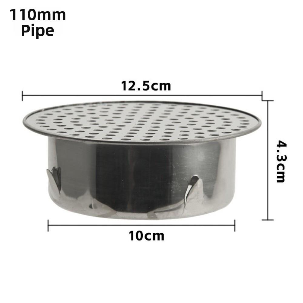 Round Hole Gutter Guard Net Anti-blocking SUS 304 Stainless Steel Anti Clogging Filter Secondary Drainage Vent