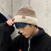 Winter Warmth, Cozy Bocashi Knit Beanie Fur Short Hat