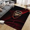 Arsenal Football Club Flanellmuster Quadratischer Teppich, Läufer, Teppich für Wohnzimmer Schlafzimmer Sofa Spielzimmer Dekor, Rutschfeste Fußmatte