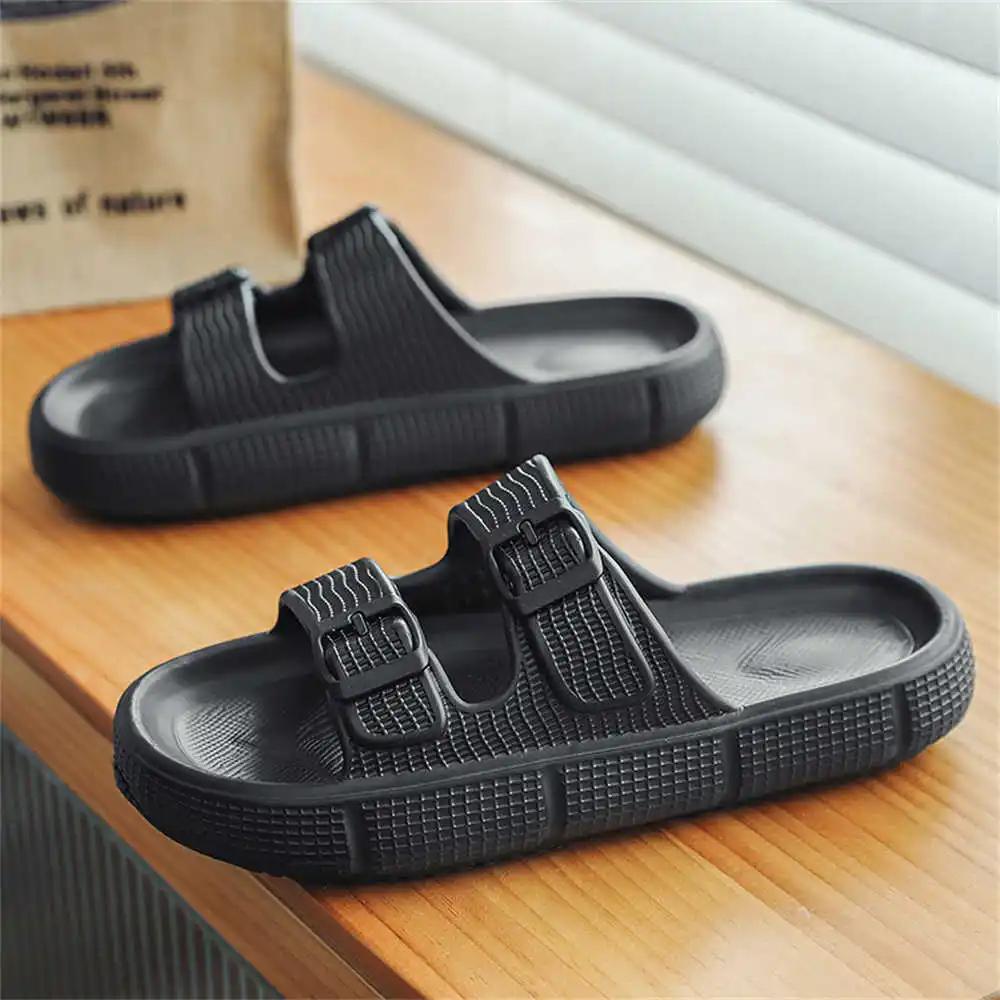 Fashion 40-45 Extra Large Sizes Brown Flip Flops Slippers Tenid For Men Shoes Luxury Man Sandal Sneakers Sports Leisure Minimalist