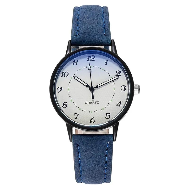 Classic Vintage Women Analog Quartz Watch Casual Leather Band Strap Round Wristwatches Luminous Waterproof Clock Reloj