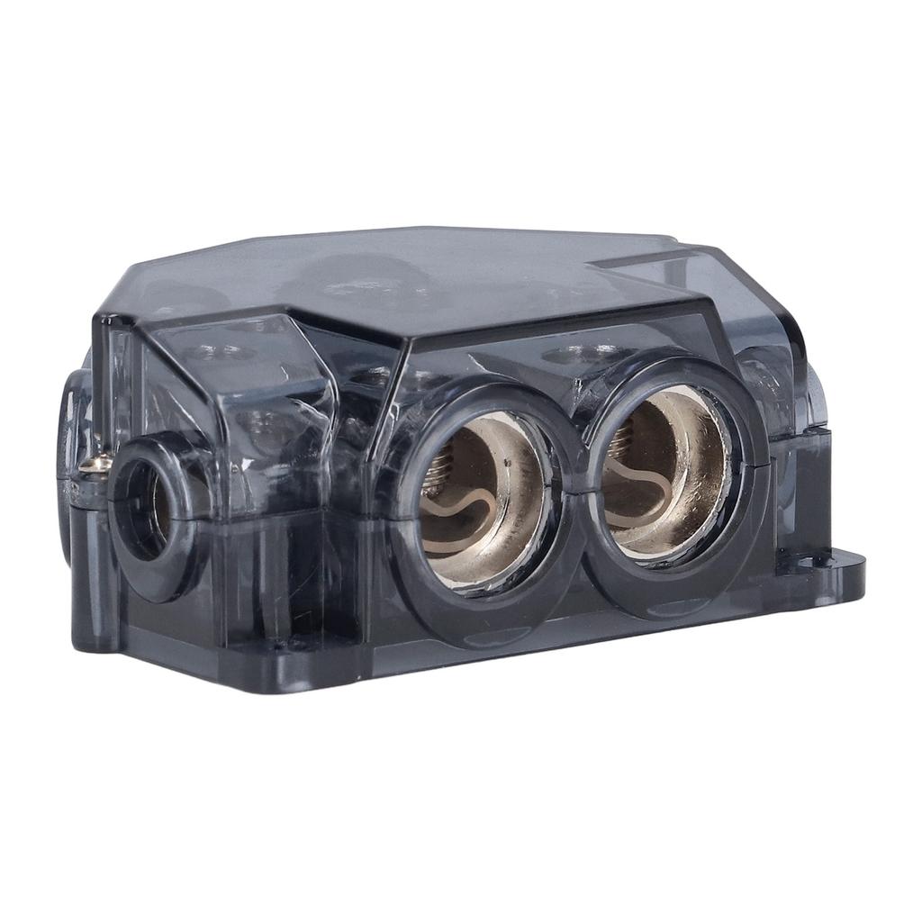 6 Way Power Fuse Distribution Block Ground Cable Splitter 0 Gauge In 248 Gauge Out for Car Audio