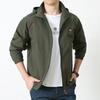 Men's Spring and Autumn New Jacket Hooded Outdoor Loose Youth Breathable Casual Jacket