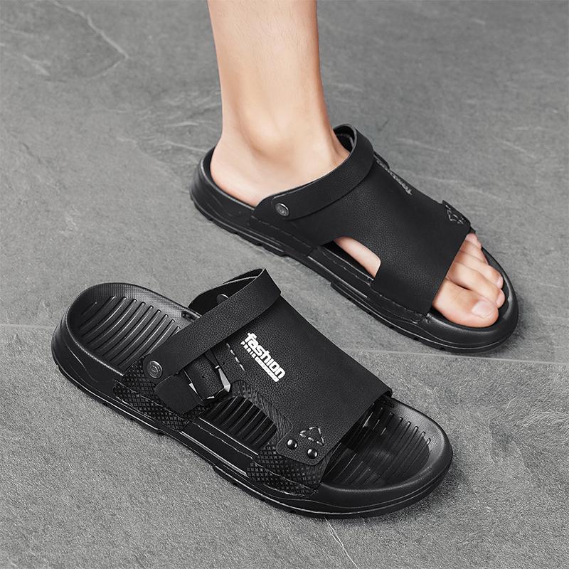 Fashion CYYTL Mens Slippers Casual Shoes Beach Summer Sandals Outdoor Slides Walking Comfort Leather Luxury Designer Lightweight Fashion