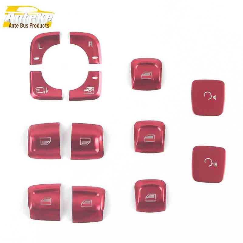 IMAX8 Glas-Fensterheberknopf & Aluminiumlegierung Fensterarmlehnen-Schalter Zubehör für 21 Modelle