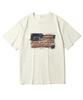 Oeta Crack Flag Double Cotton Oversized Short Sleeve T-Shirt Ots26019(8 Colors) (B Type)