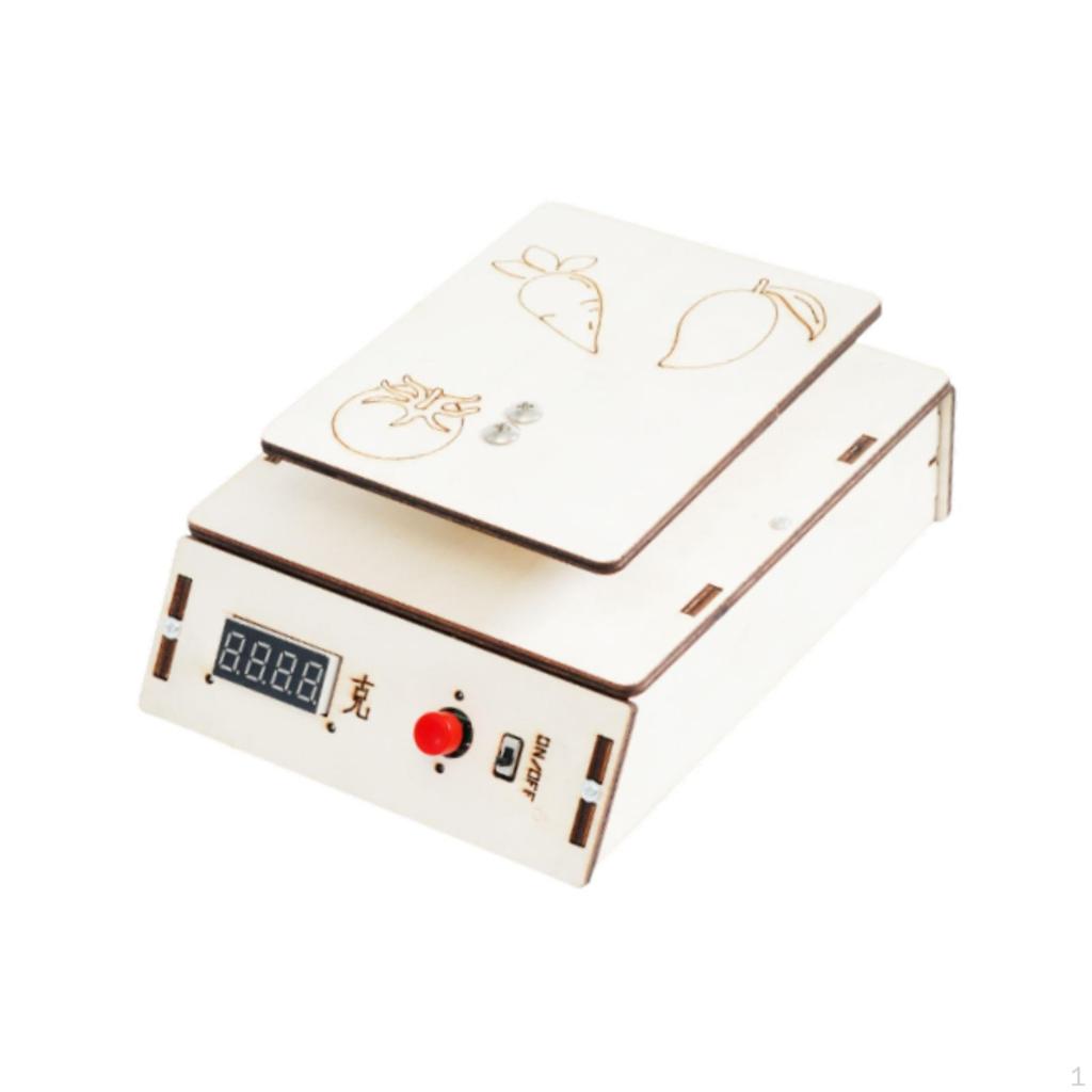 DIY Wooden Digital Scale Electronic Physics Experiment Physical Teaching Crafts Science for