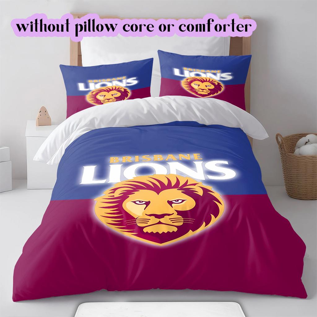 Voetbal Logo Patroon Beddengoed Dekbed Set Dekbedovertrek Kussensloop Huisdecoratie Verjaardagscadeau (1*dekbedovertrek+ 2*kussensloop, zonder vulling)