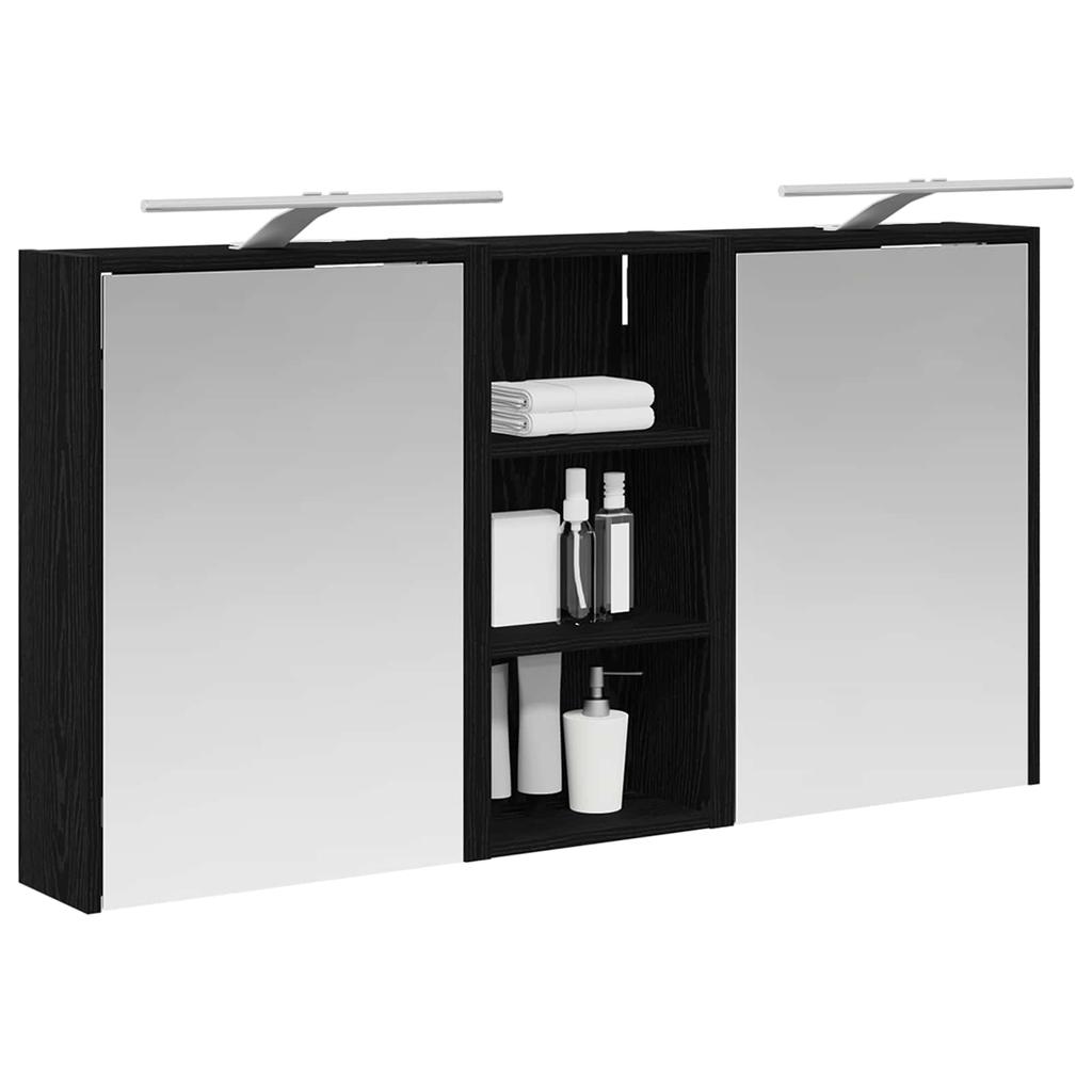 Bathroom Cabinet Set 3 Pcs 116 X 16 X 62.5 Cm Engineered Wood
