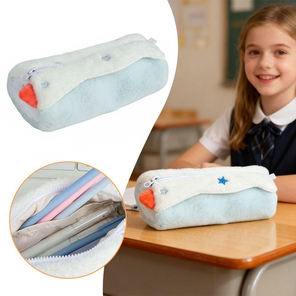 Portable Pencil Case Star Pattern Stationery Storage Bag Durable Pen Pouch School Supplies