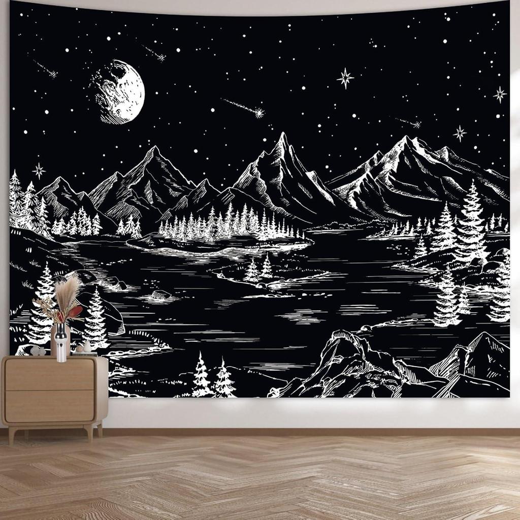 Tapestry Apdidl Very Large Black and White