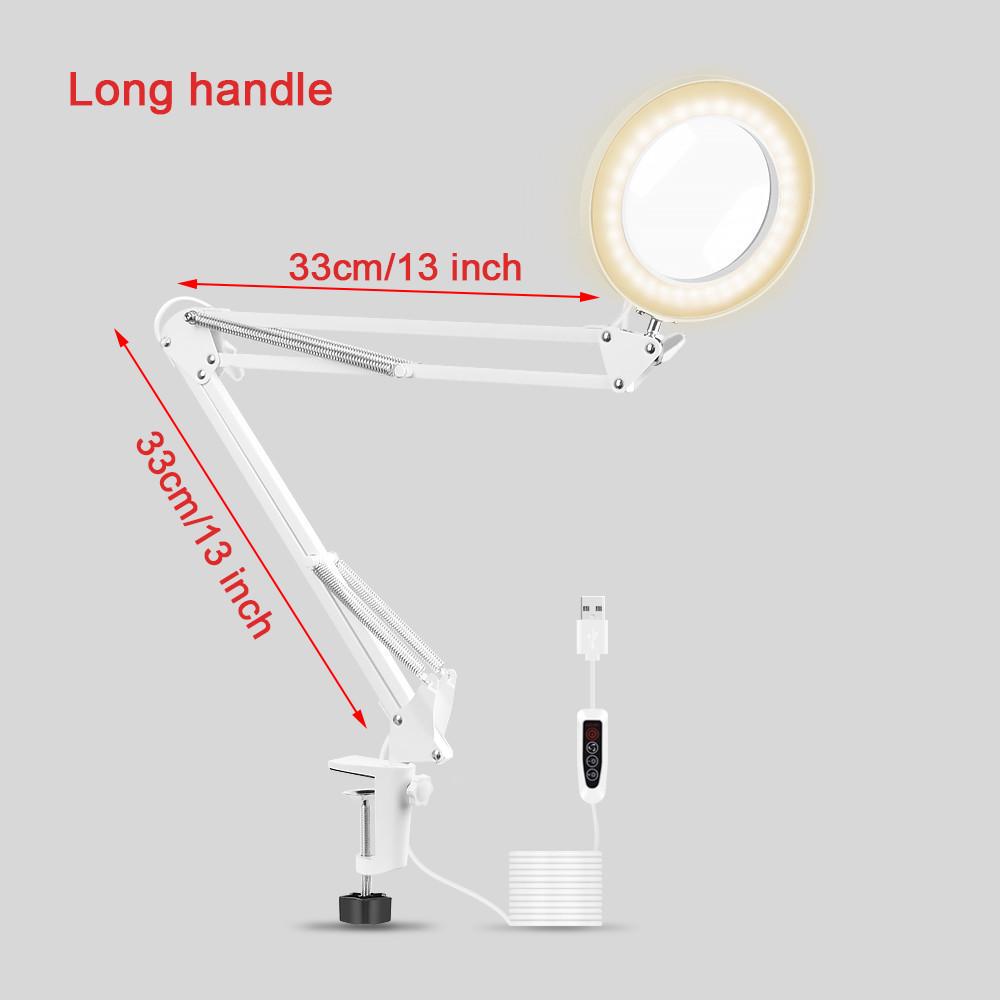 Newacalox Table Clamp Usb 5x Folding Magnifier Soldering Third Hand Tool Desk Lamp 3 Colors Led Illuminated Magnifying Glass Buy At A Low Prices On Joom E Commerce Platform