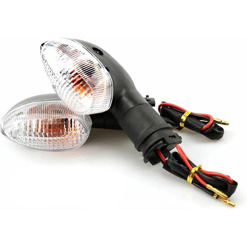 2PCS Motorcycle Turn Signal Light Indicator Lamp Compatible With YAMAHA YZF R1 R6 R125 R25 R3 FZ-6N XJ6 Front Back Blinker Blub Universal(Yellow)