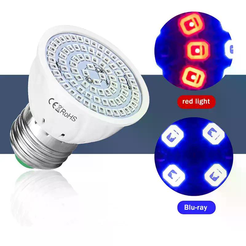 3Pcs E27 LED Plant Grow Light 110V 220V Hydroponic Growth Light Full Spectrum Indoor Hydroponics Flower Seedling Phyto Lamp
