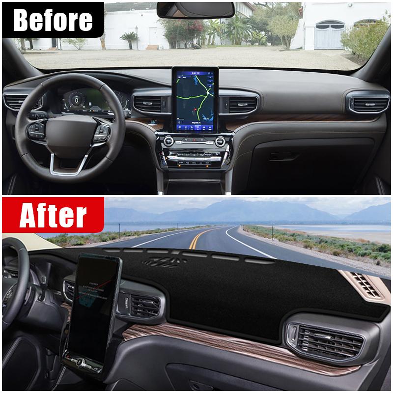 For Ford Explorer U625 MK6    Car Dashboard Mat Sun Shade Non-slip Cover Accessories