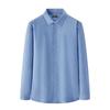 Shanshan Men's 100% Wool Lined Thickened Long-Sleeve Business Casual Shirt