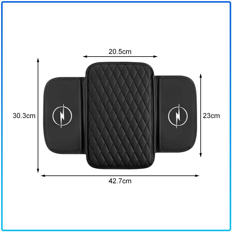 For Opel Astra H G Corsa Insignia Astra Antara Meriva Zafira Interior 1Pc Leather Auto Consoles Car Armrest Cushion with Storage Car Styling