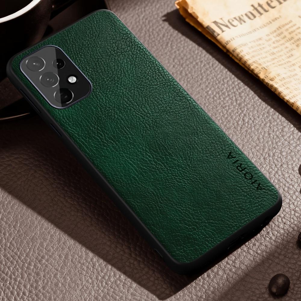 Luxury Case for Samsung Galaxy A13 A23 A33 A53 A73 5G 4G Retro Fashion Natural Texture Solid Color Anti-fingerprints Synthetic Leather Precise
