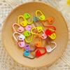 20-100 Stück 2,2 cm Gemischte Farbe Kunststoff Kleine Markierungs-Schnalle Häkel-Verriegelungsstichmarkierer Clips Heim-DIY-Werkzeuge Nähzubehör ZYF