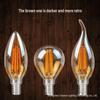 E14 LED Edison Candle Bulb, Warm Light, Flame Tip, C35 Crystal Imitation Tungsten Filament, Retro Super Bright.