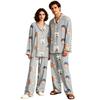 Unisex Long Sleeve Long Pants Pajama Set - Casual Loungewear Sleepwear for Men and Women