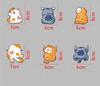 9 Pieces Car Sticker Cat Sticker Car Decal Waterproof Sticker