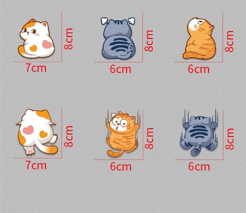 9 Pieces Car Sticker Cat Sticker Car Decal Waterproof Sticker