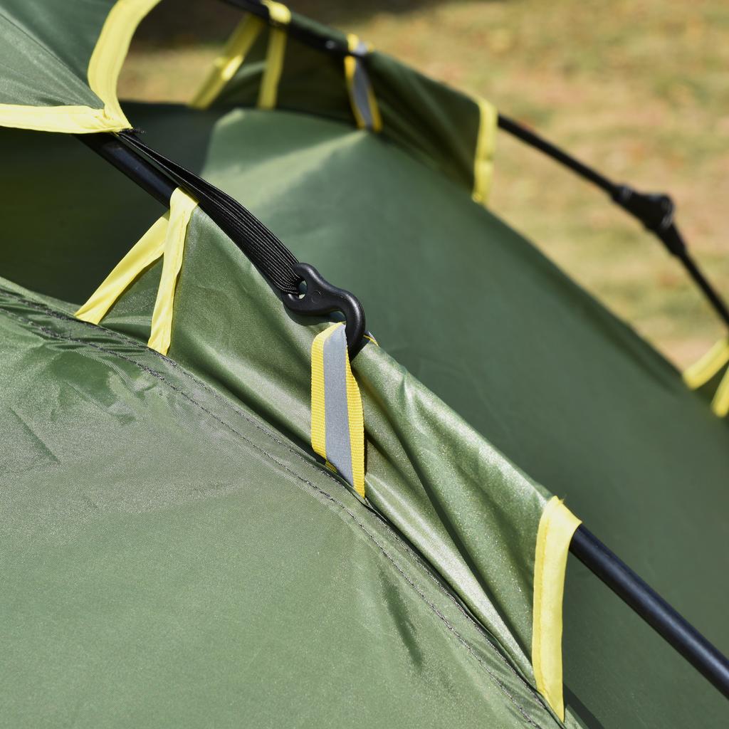 Tenda da campeggio per 3 persone Tenda automatica pop-up Portatile a doppio strato per festival Escursionismo Viaggi in famiglia Riparo