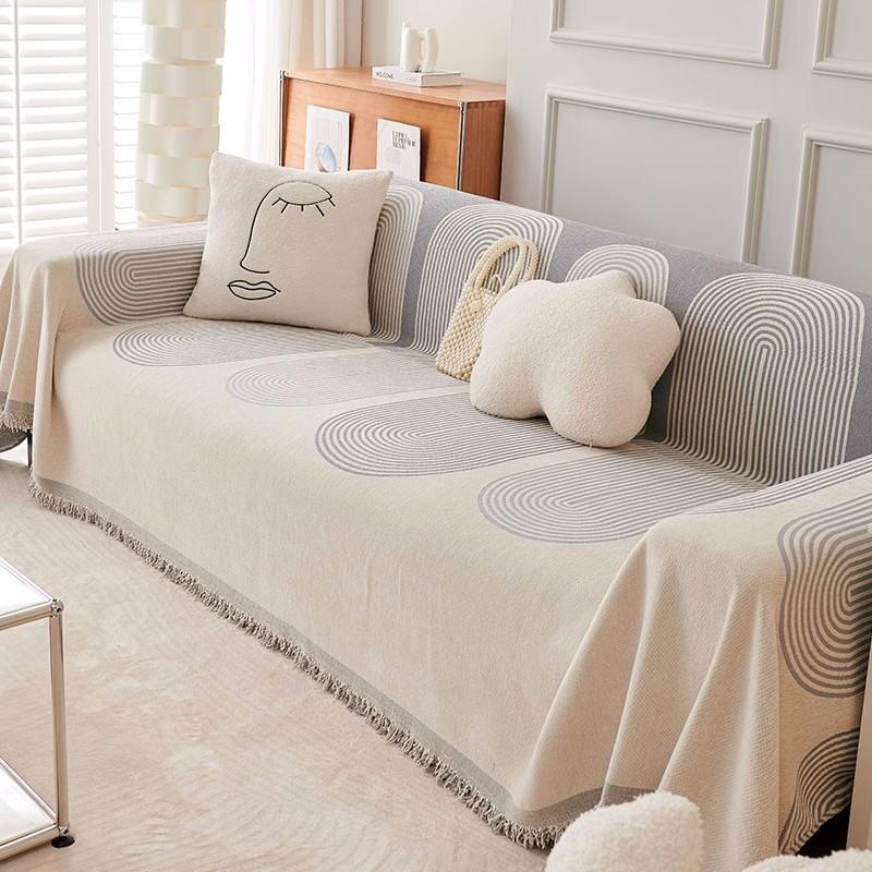Soft Waxy Chenille Sofa Towel Multi-purpose Dual-purpose Anti-wrinkle and Anti-slip Cat Scratch Skin-friendly Sofa Cover Towel