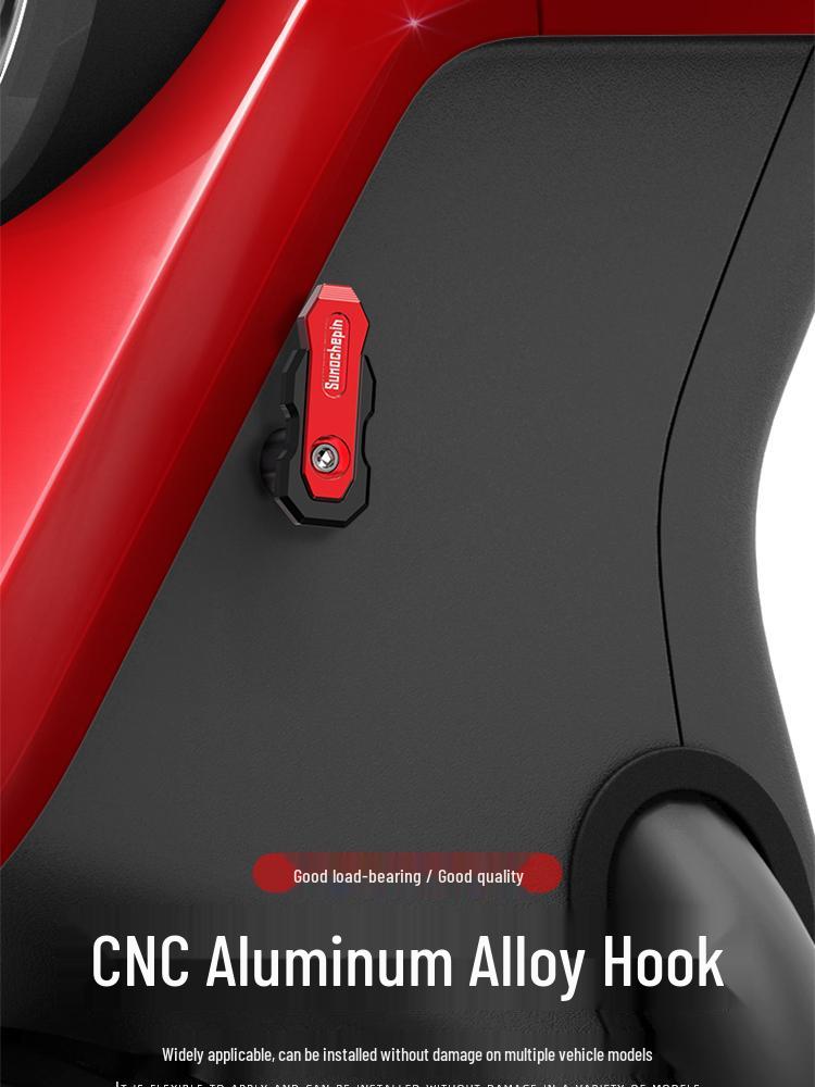 Universal No-Drill Front-Mounted Hook for Electric Scooters & Motorcycles