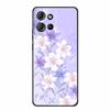 For Motorola Moto G 2025 Case Fashion Flower Black Silicone Soft TPU Back Cover Case For Motorola G75 S50 Edge 50 Neo Phone Case