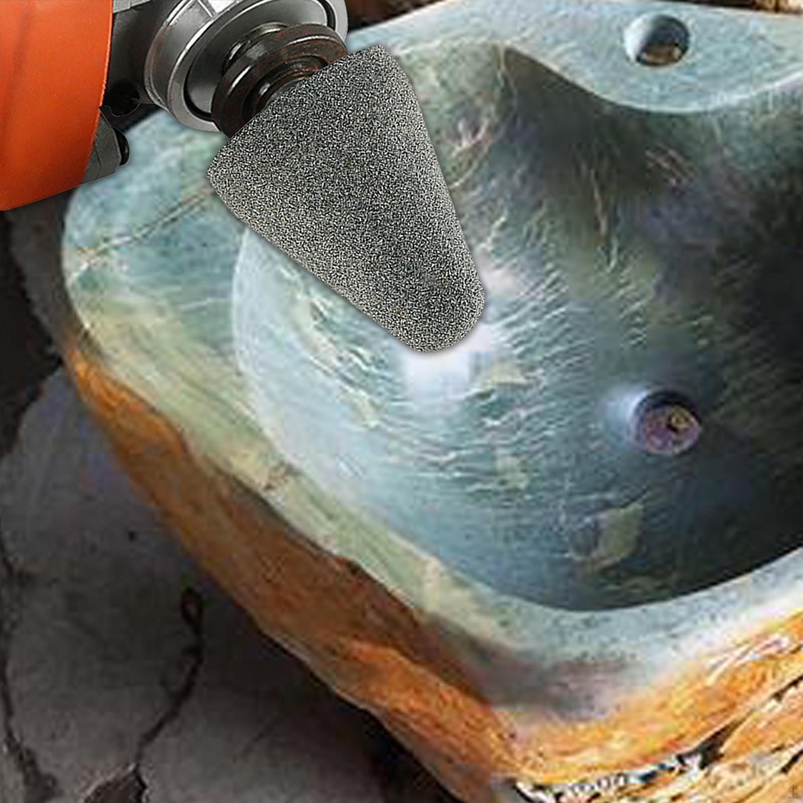 

Полировальный круг из карбида кремния, шлифовальный камень, абразивный вращающийся инструмент, полировка для кухонной мойки Cone 5.8X4.4CM