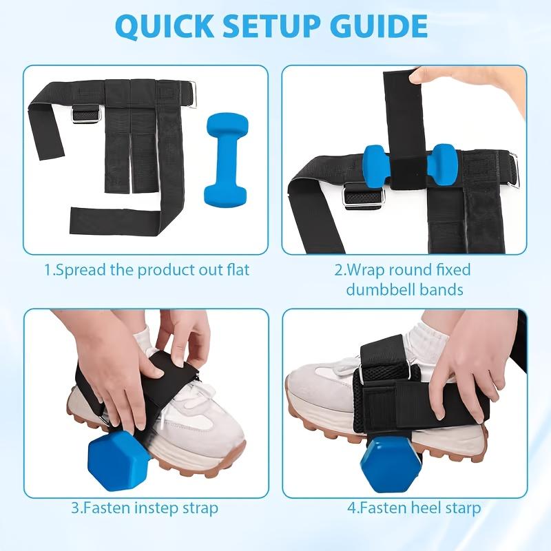 Adjustable Dumbbell Ankle Strap with Anti Slip Design for Ankle Muscle Training - Suitable for Leg and Foot Strength Training