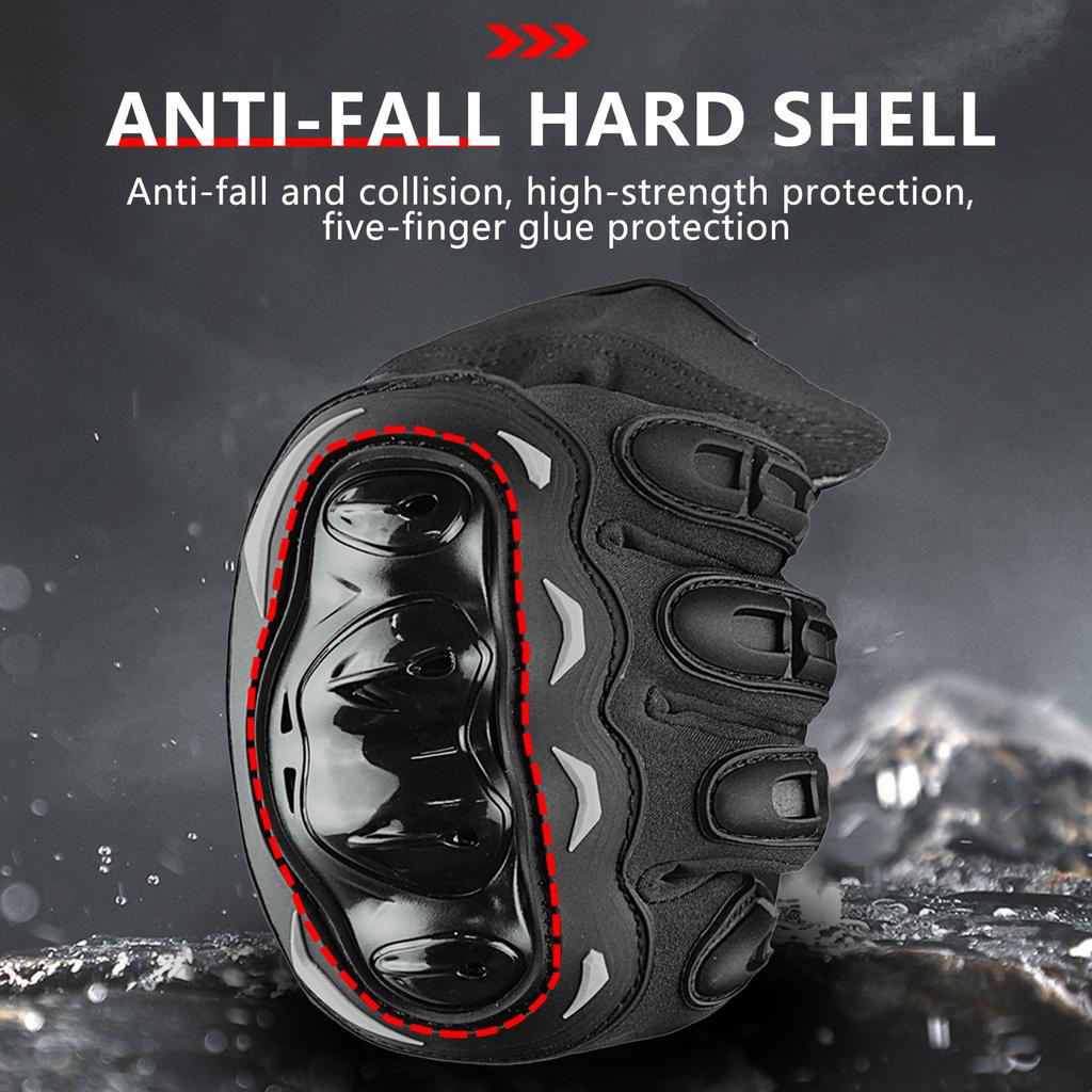 Gloves Hard shell anti-collision windproof locomotive riding gloves electric vehicle commuting gloves