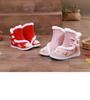 Embroidered Girls' Hanfu Winter Boots: Velvet-Lined Chinese Style New Year Shoes