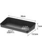 Yamazaki Amenity Tower W30 X X Tower 4228 Box, Wide, Black, Approx. D13.5 H5,