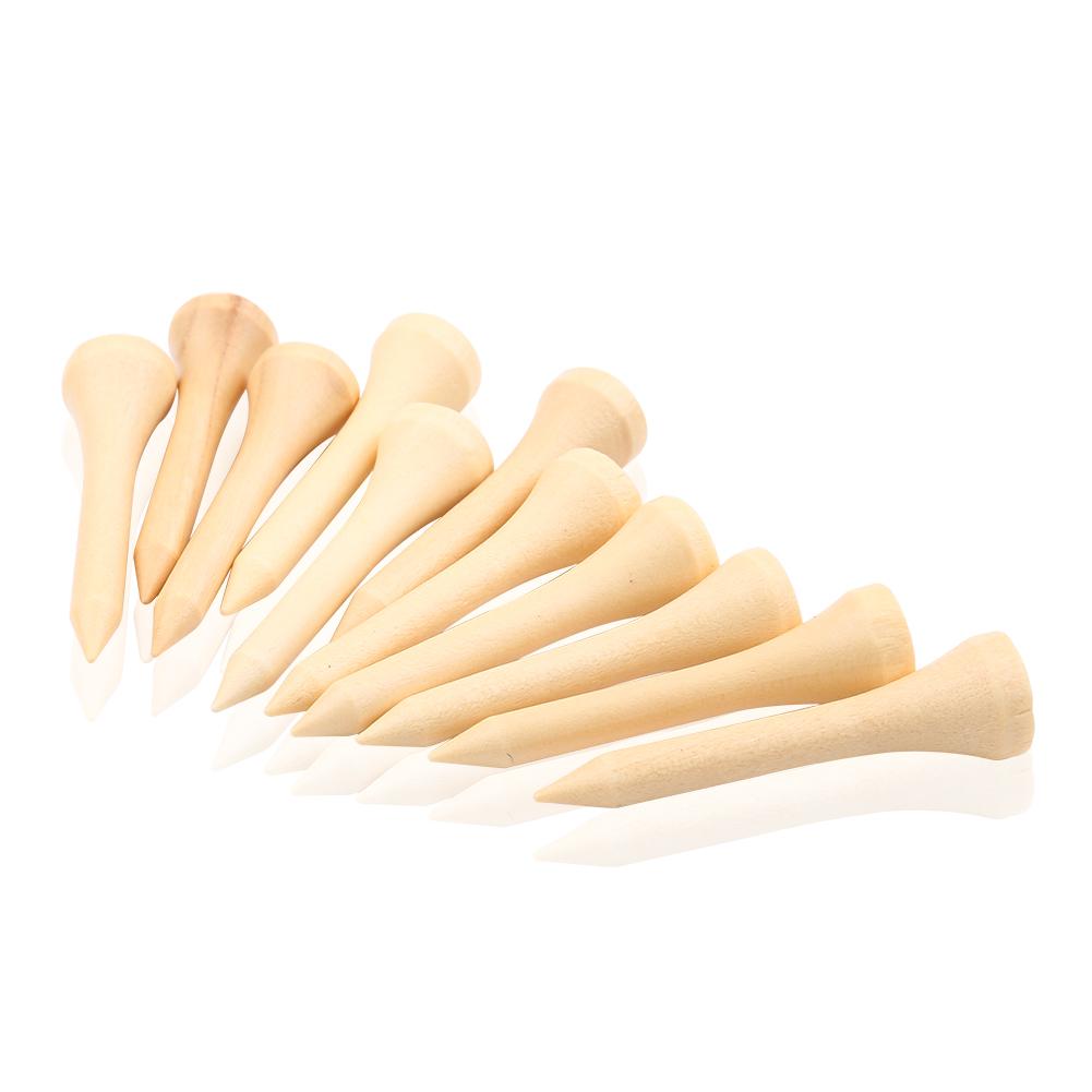 Wooden Environment Friendly Golf Tees 100pcs 1 Pack (4.2cm)