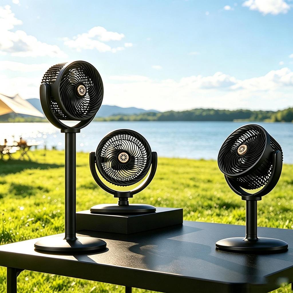 Air Circulator Fan 5 Speeds Portable Pedestal Stand Fan Adjustable Height For  Home Office Dorms Bedroom RV Camping