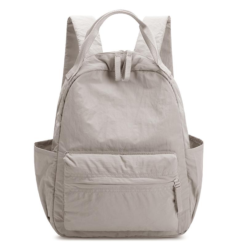 Stylish Minimalist Women's Backpack Durable Nylon Casual Backpack Unisex Large Capacity Commuter Backpack Lightweight Travel Bac