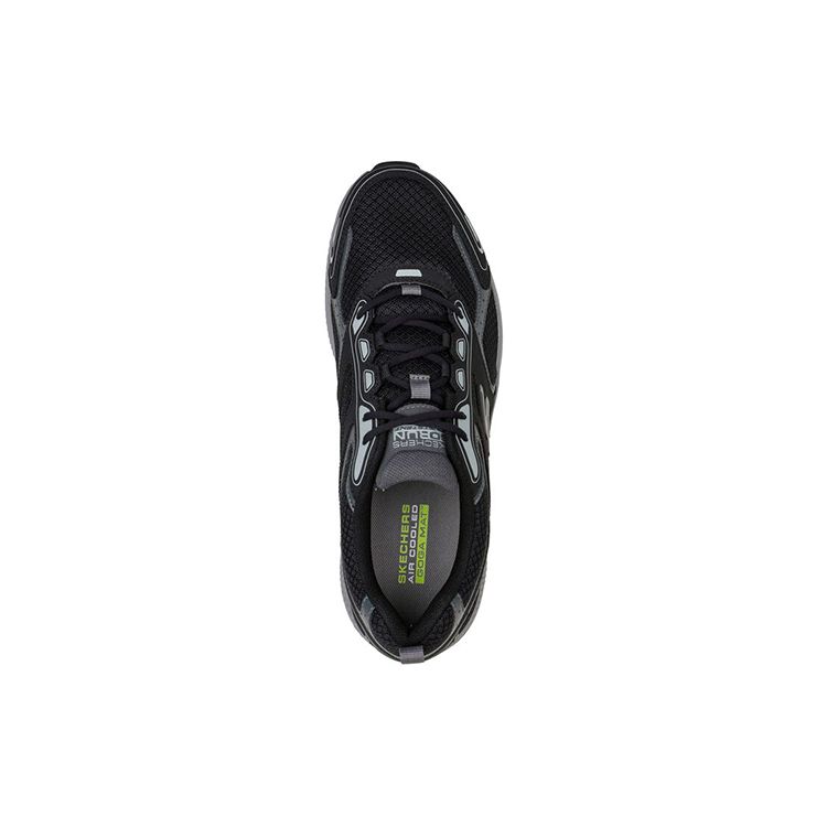 Skechers Go Run Consistent Men Black Gray Running Shoes 220034-BKGY