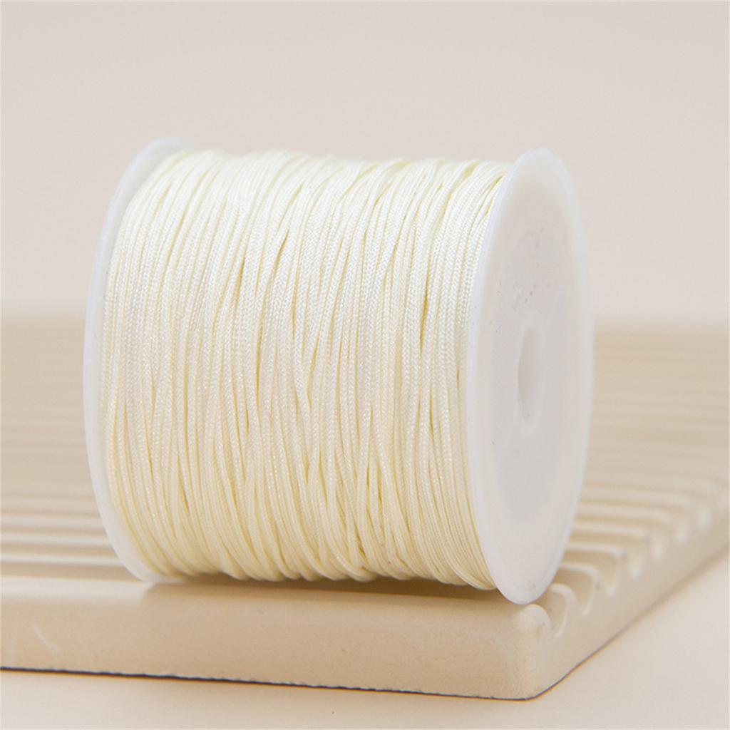Z60n NEW 0.8mm Nylon Cord Thread Chinese Knot Macrame Cord Bracelet Braided String DIY Tassels Beading Shamballa Thread Gifts