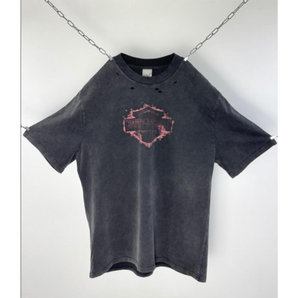 ZYLLO Módní Grafický Potisk Streetwear Oversize HighStreet Vintage Tričko Topy Y2k Retro Tričko