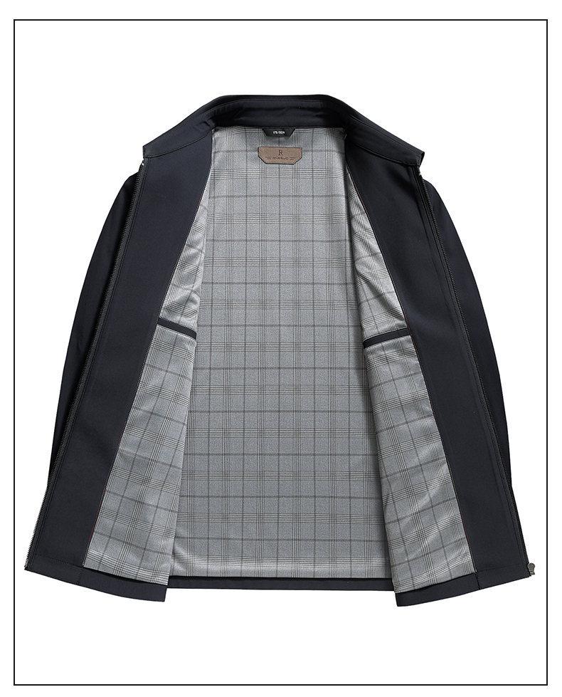 Men's Versatile Business Casual Lapel Jacket - Spring/Autumn 2026 High-End Executive Style for Middle-Aged Men