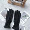 Women Full Fingers Suede Gloves Fashion Touch Screen Gloves New Lady Glove Mitten