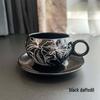 Narcissus Ceramic Coffee Mug with Saucer