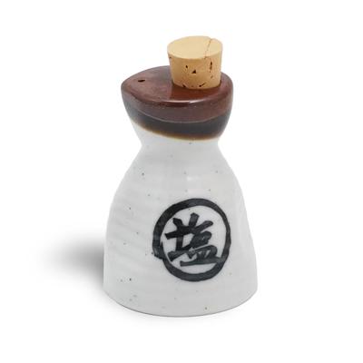 Fukubeya Takadayaki Keramik Gewürzbehälter Traditionelles japanisches Volkskunsthandwerk Stilvolles und niedliches Design Perfektes Geschenk (Salz)