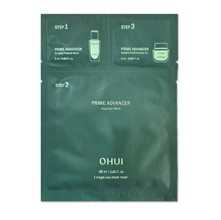 

O HUI Prime Advancer Ampoile Mask 3-Step 1ea +RANDOM GIFT