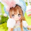 Azone International Akai Camera X SugarCups Bisquetina ~Happy Easter Bunny~ 1/12 Scale Soft Vinyl Head Collector's Scale Doll